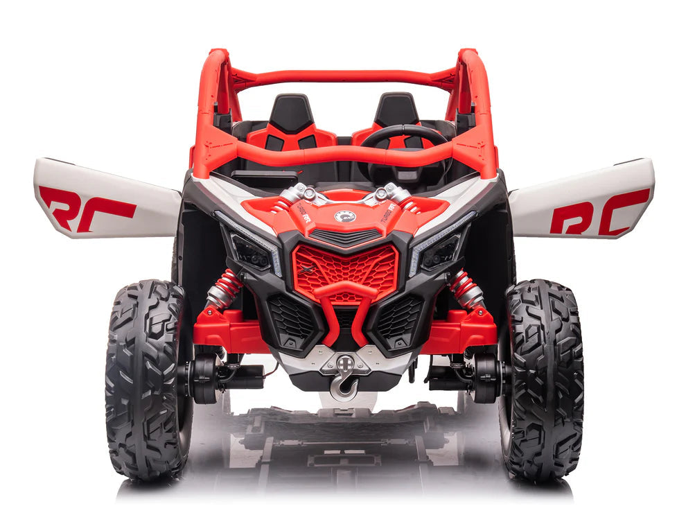 Carro Eléctrico Infantil Can-Am Maverick X3 24V Rojo – Buggy de 2 Plazas con Control Remoto