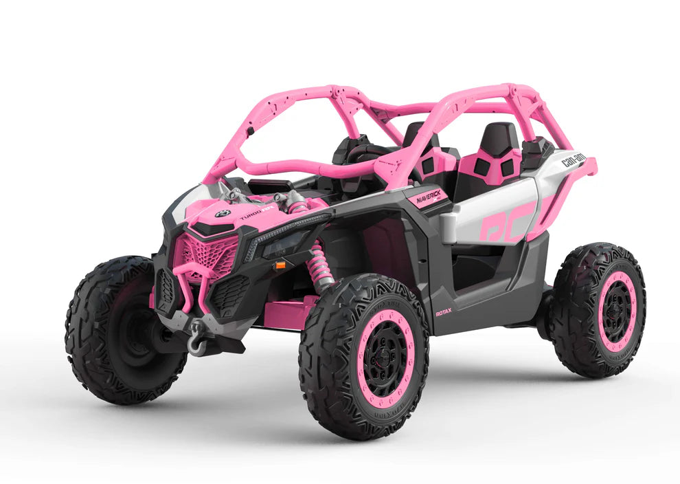 Carro Eléctrico Infantil Can-Am Maverick X3 24V Rosa – Buggy de 2 Plazas con Control Remoto  Precio de oferta