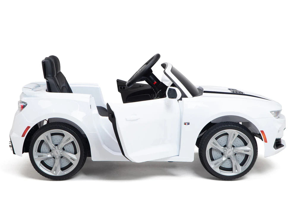 Carro Eléctrico Infantil Chevrolet Camaro 2SS 12V con Control Remoto Blanco – Edición Estándar y Premium  Precio de oferta