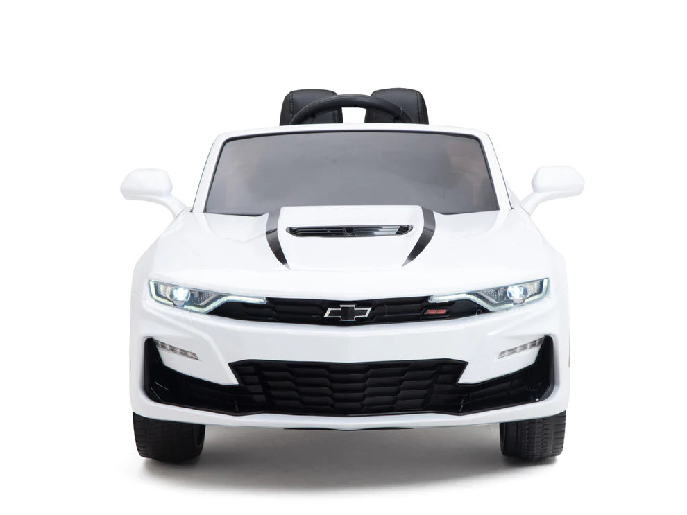 Carro Eléctrico Infantil Chevrolet Camaro 2SS 12V con Control Remoto Blanco – Edición Estándar y Premium  Precio de oferta