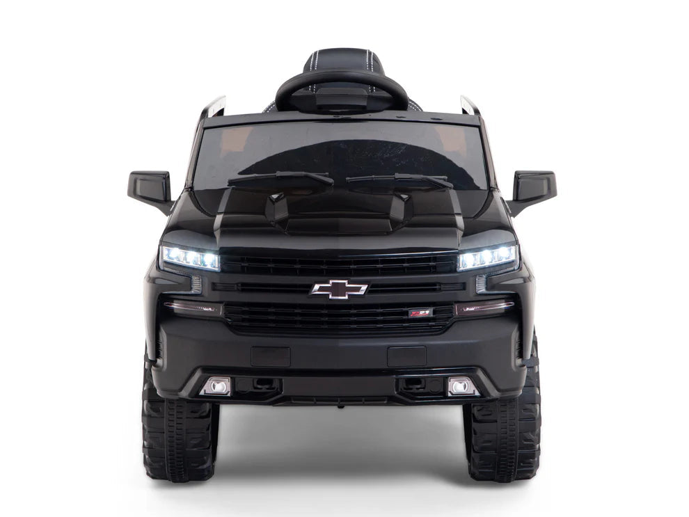 Camioneta Eléctrica Infantil Chevrolet Silverado Trail Boss 12V con Control Remoto Negro – Edición Estándar y Premium  (1) Precio de oferta